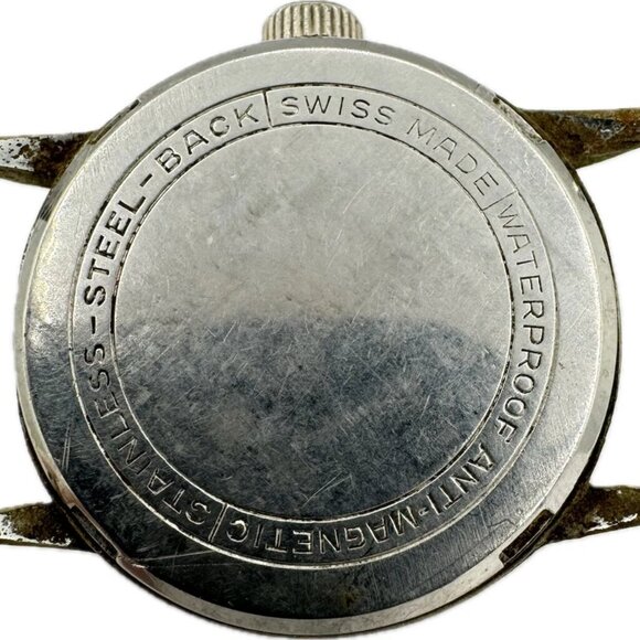 Vintage Helbros Vidar 17 Jewel Men's Mechanical Wristwatch Swiss Frankenstein - Picture 5 of 6